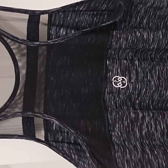 Daisy Fuentes Fit blue/black exercise top - Picture 3 of 4